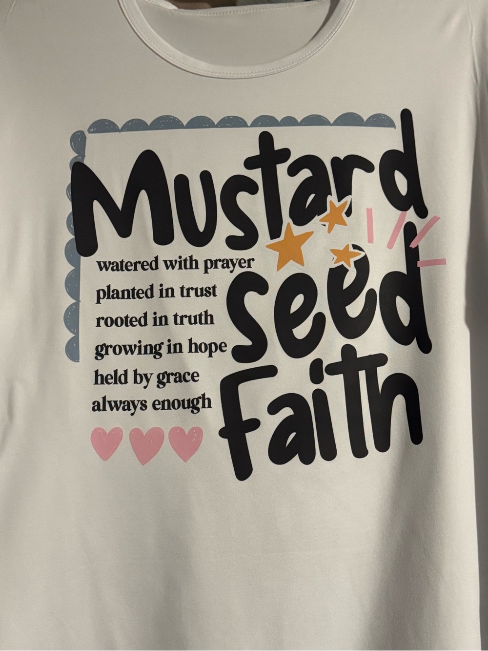 Mustard Seed Faith Short Sleeve Graphic Tee - White